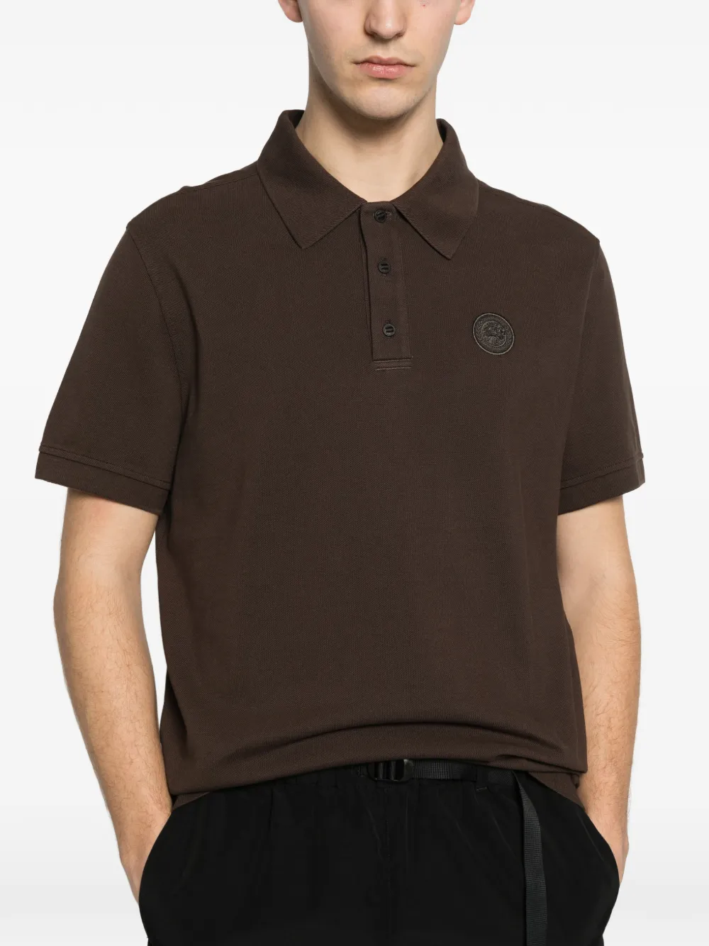 Canada Goose Katoenen poloshirt Bruin