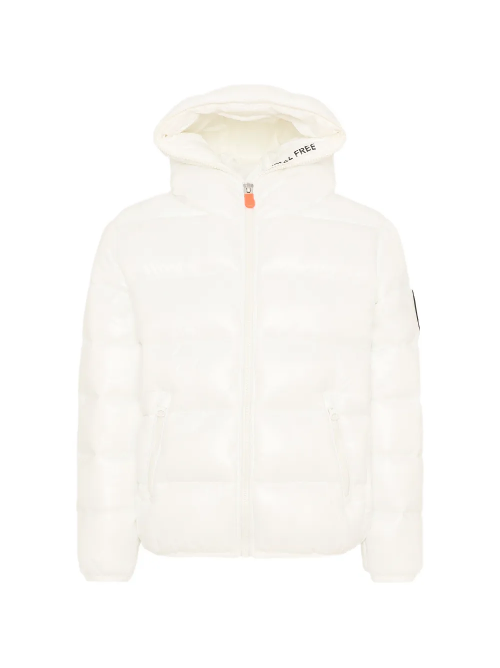 Save The Duck Kids hooded puffer jacket - Bianco