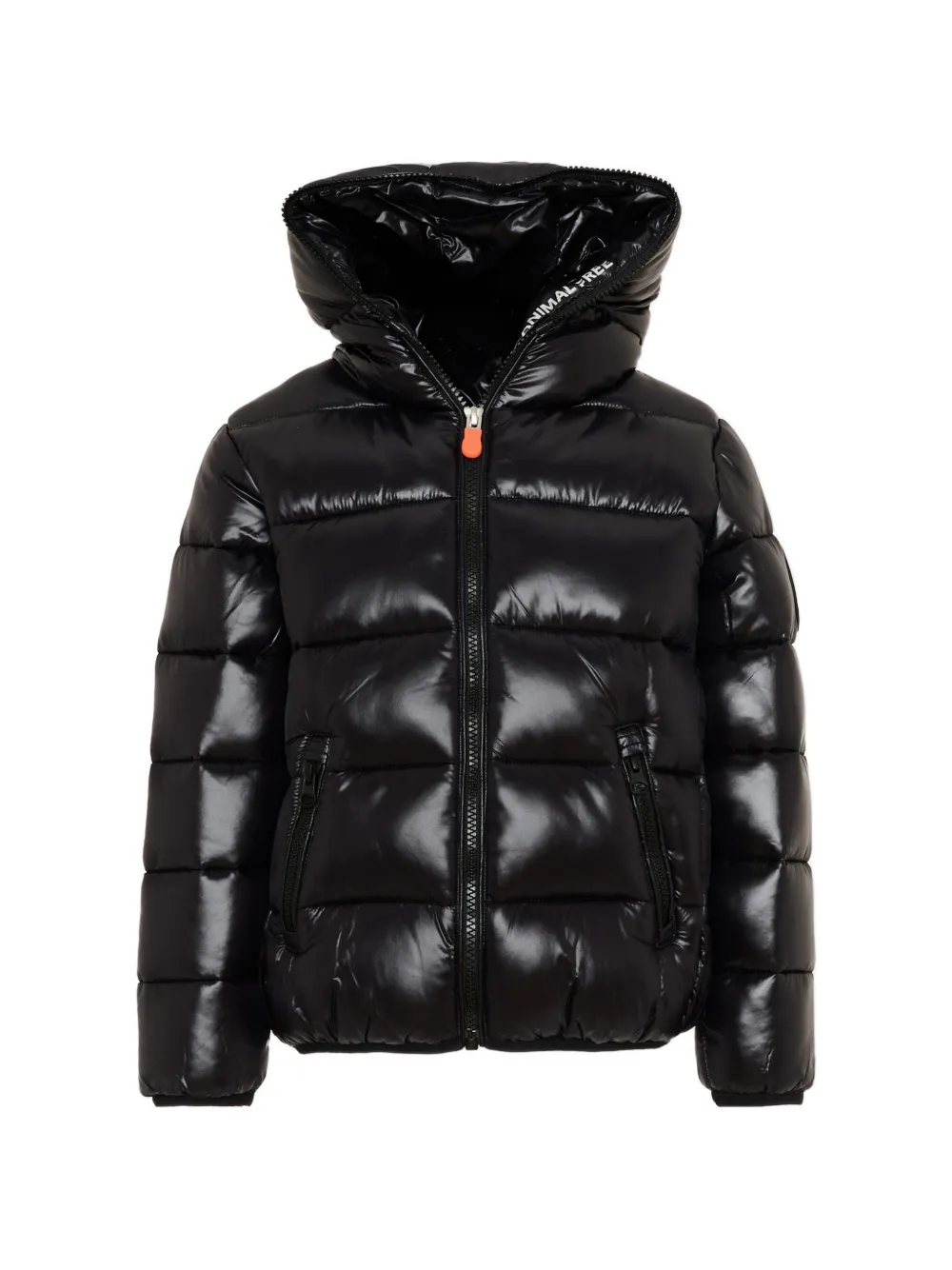Save The Duck Kids hooded padded jacket - Nero
