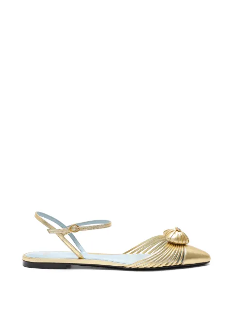 Valentino Garavani Sapato flat com tira no tornozelo