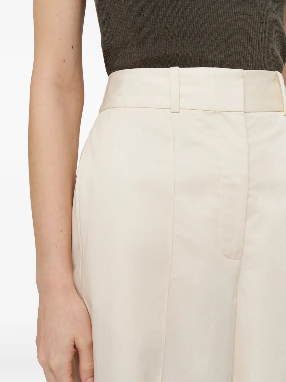 JOSEPH Jane broek met wijde pijpen Beige