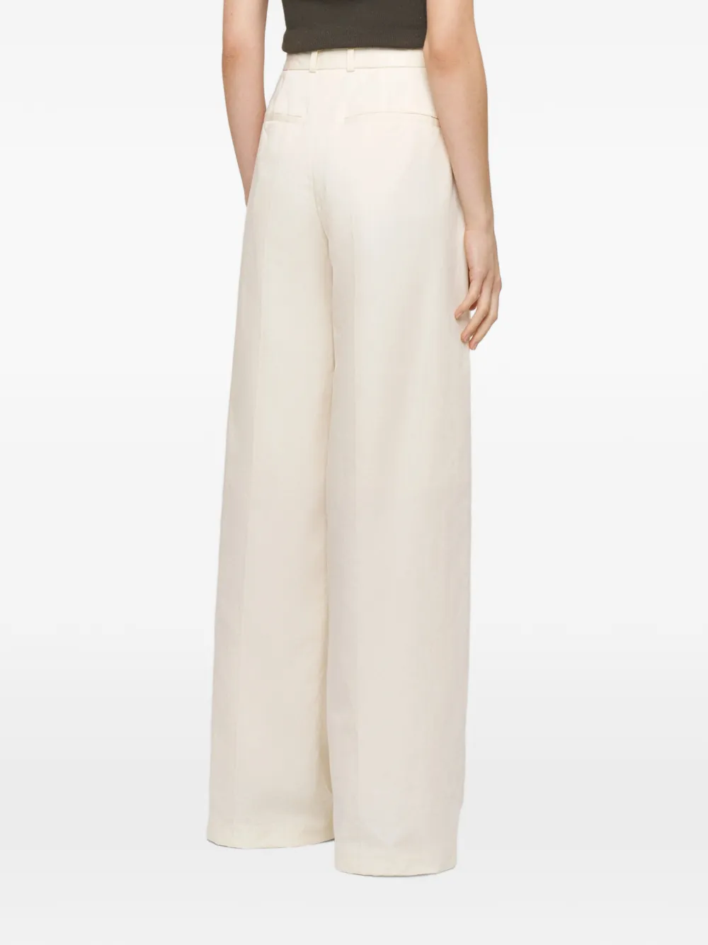 JOSEPH Jane broek met wijde pijpen Beige