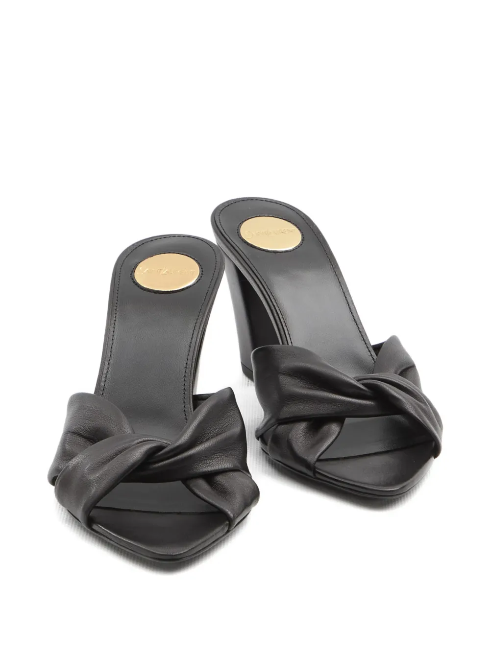 Saint Laurent Franciane cross-strap mules Zwart