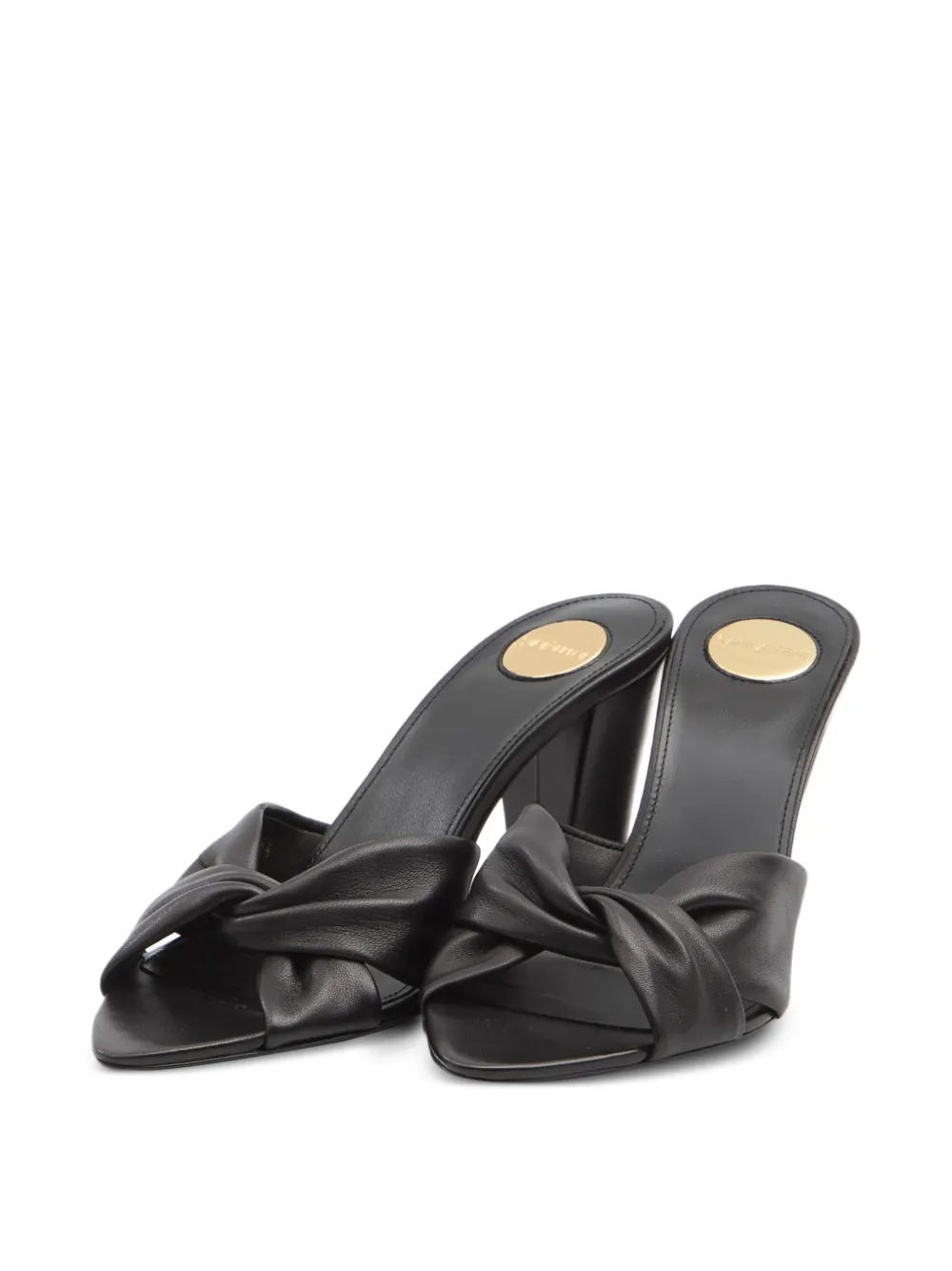  Saint Laurent Franciane Cross-strap Mules - Black 