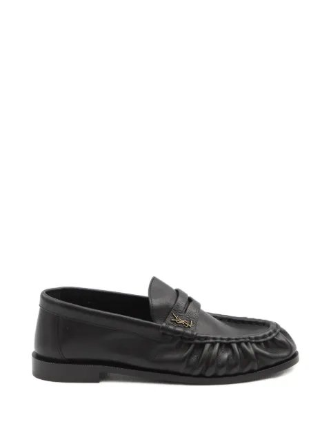 Saint Laurent logo-plaque loafers