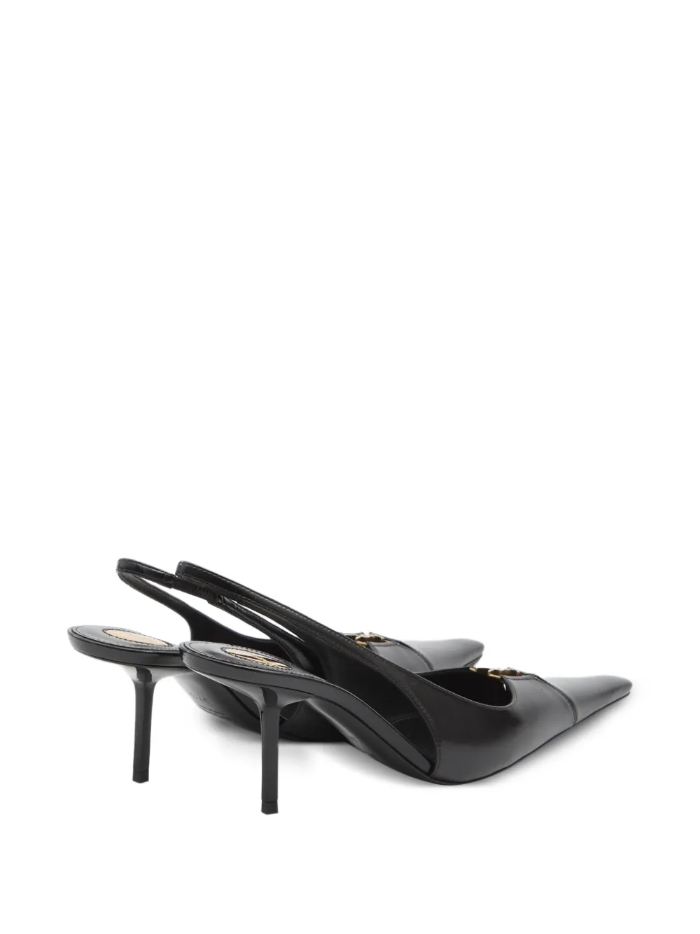  Saint Laurent Babylone Breteuil Slingback Pumps - Black 