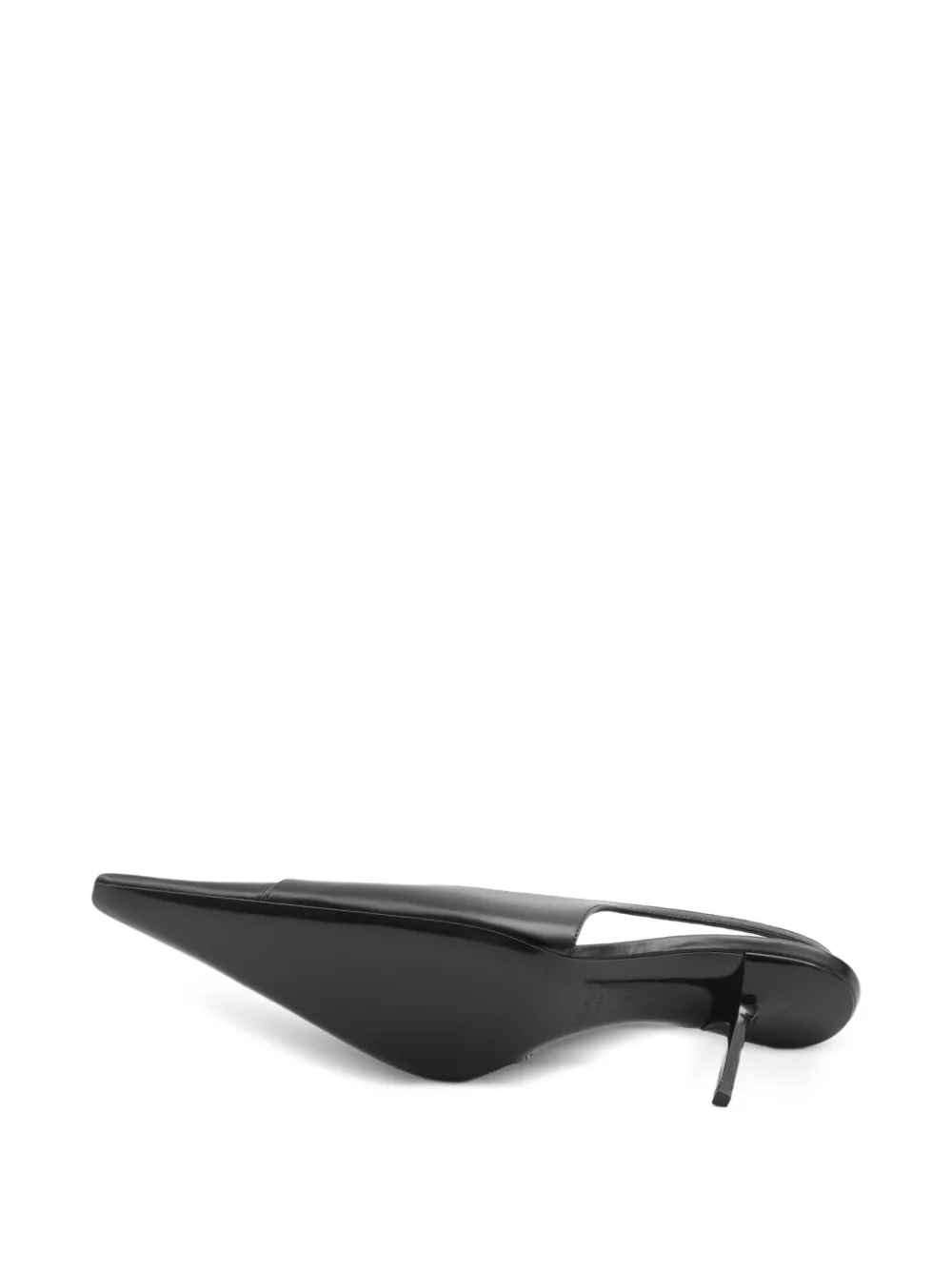 Saint Laurent Babylone Breteuil Slingback Pumps in Black, view 5