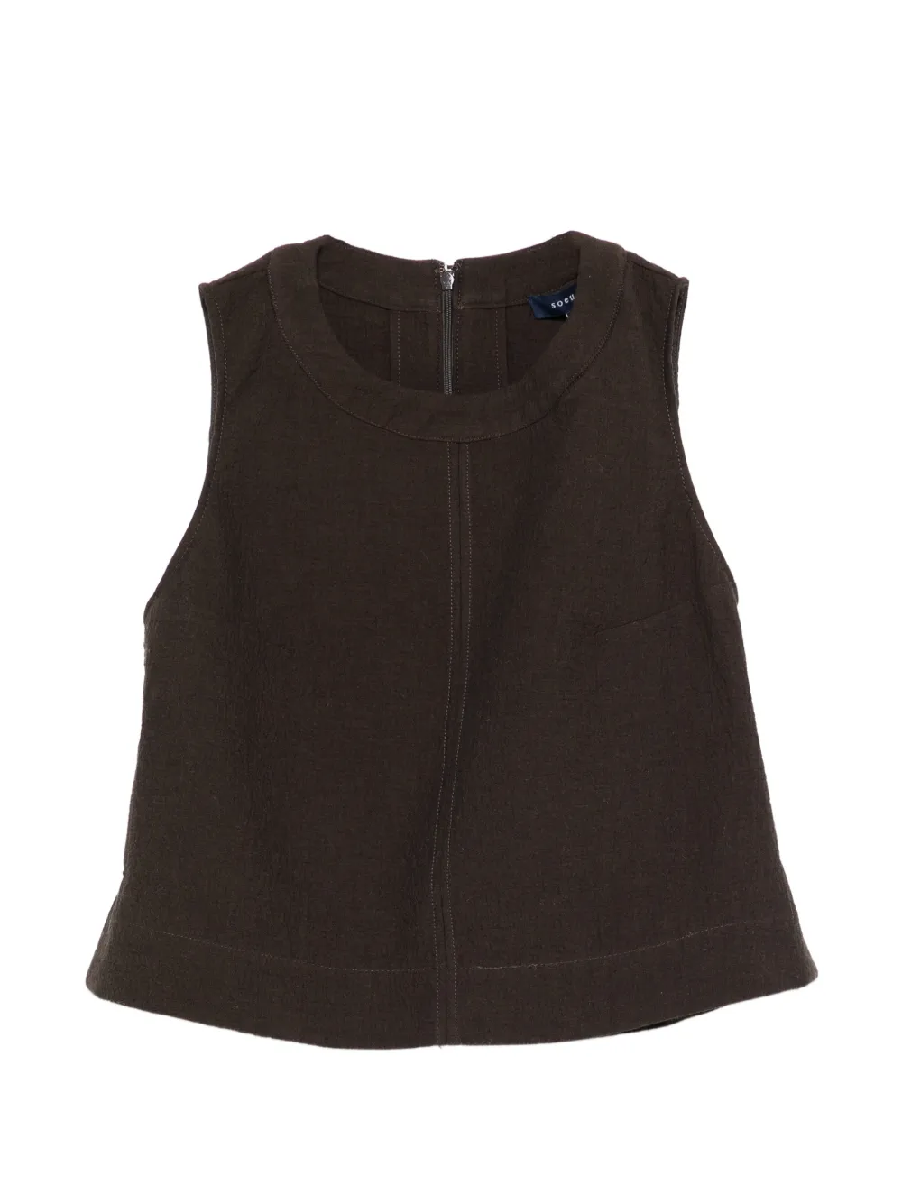 Soeur Top smanicato Pampa - Marrone