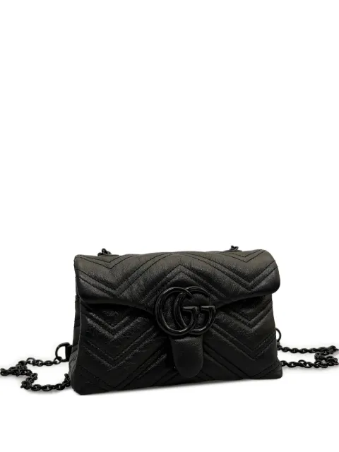 Gucci chevron-quilted chain-strap shoulder bag
