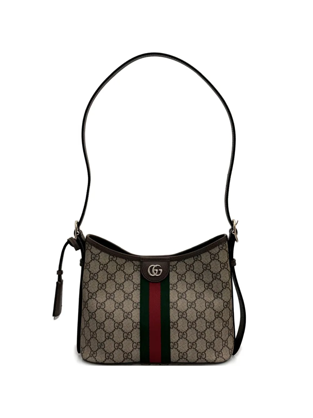 Gucci Ophidia Top-handle Shoulder Bag In Brown