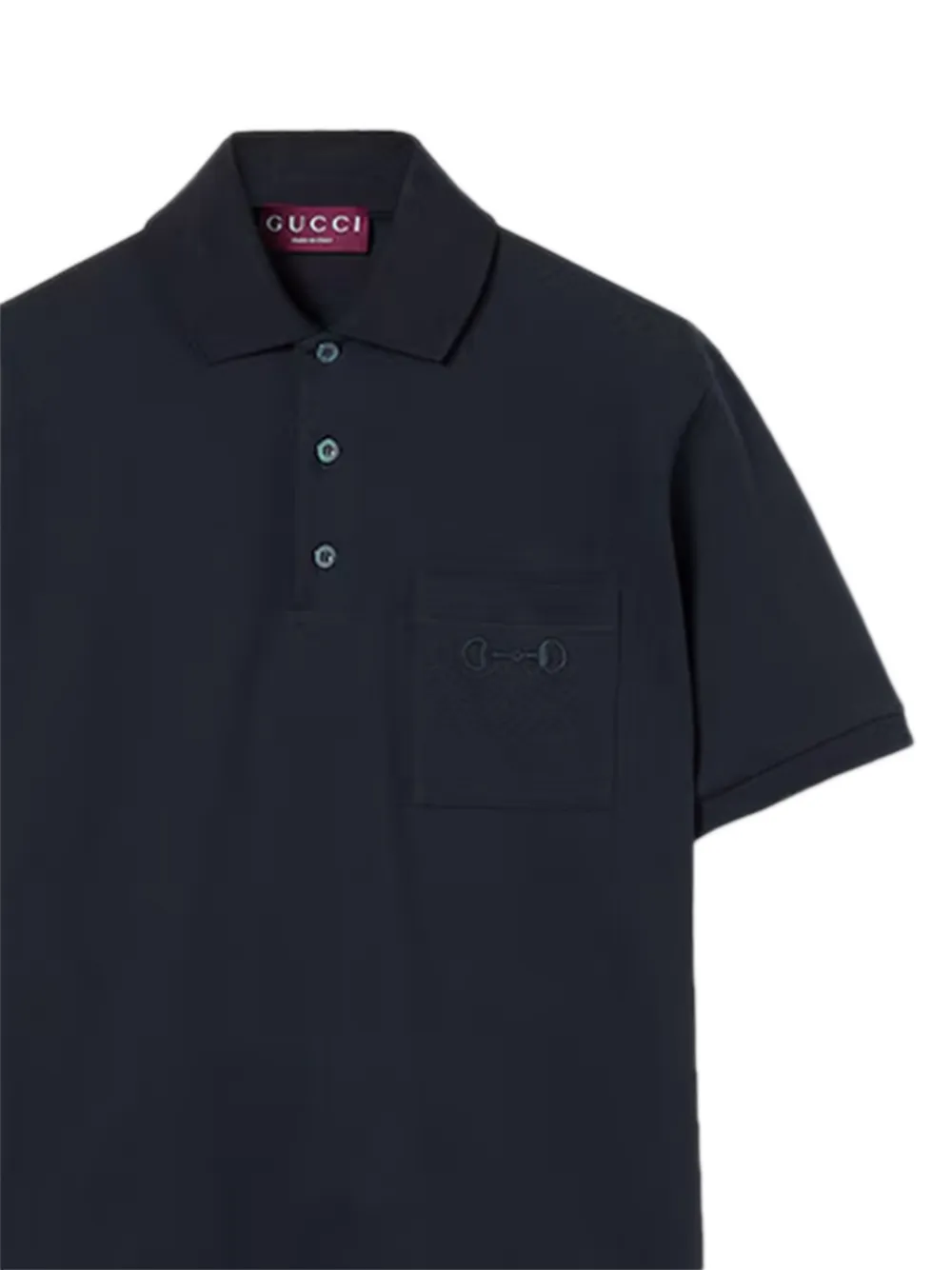 Gucci Poloshirt met borstzak Blauw