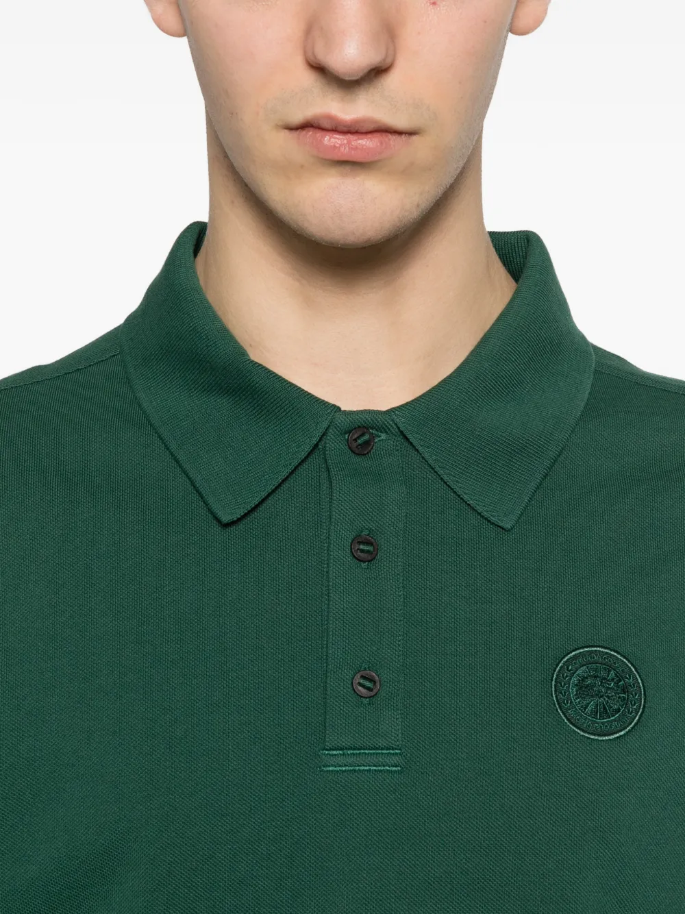 Canada Goose Poloshirt met print Groen
