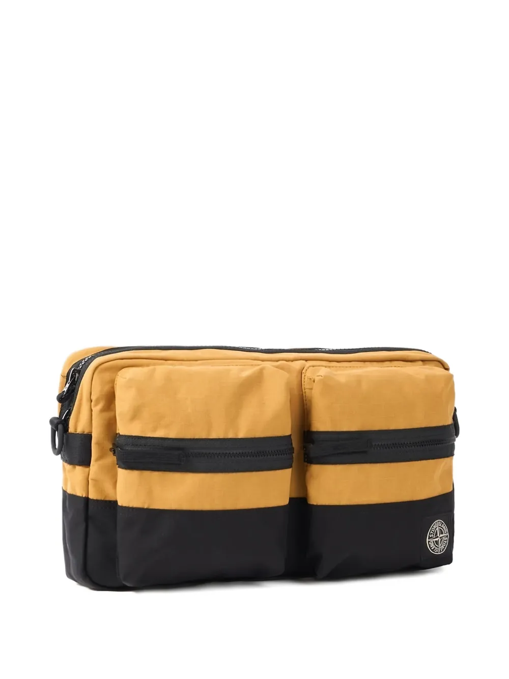  Stone Island Two-tone Patch Shoulder Bag - Yellow 