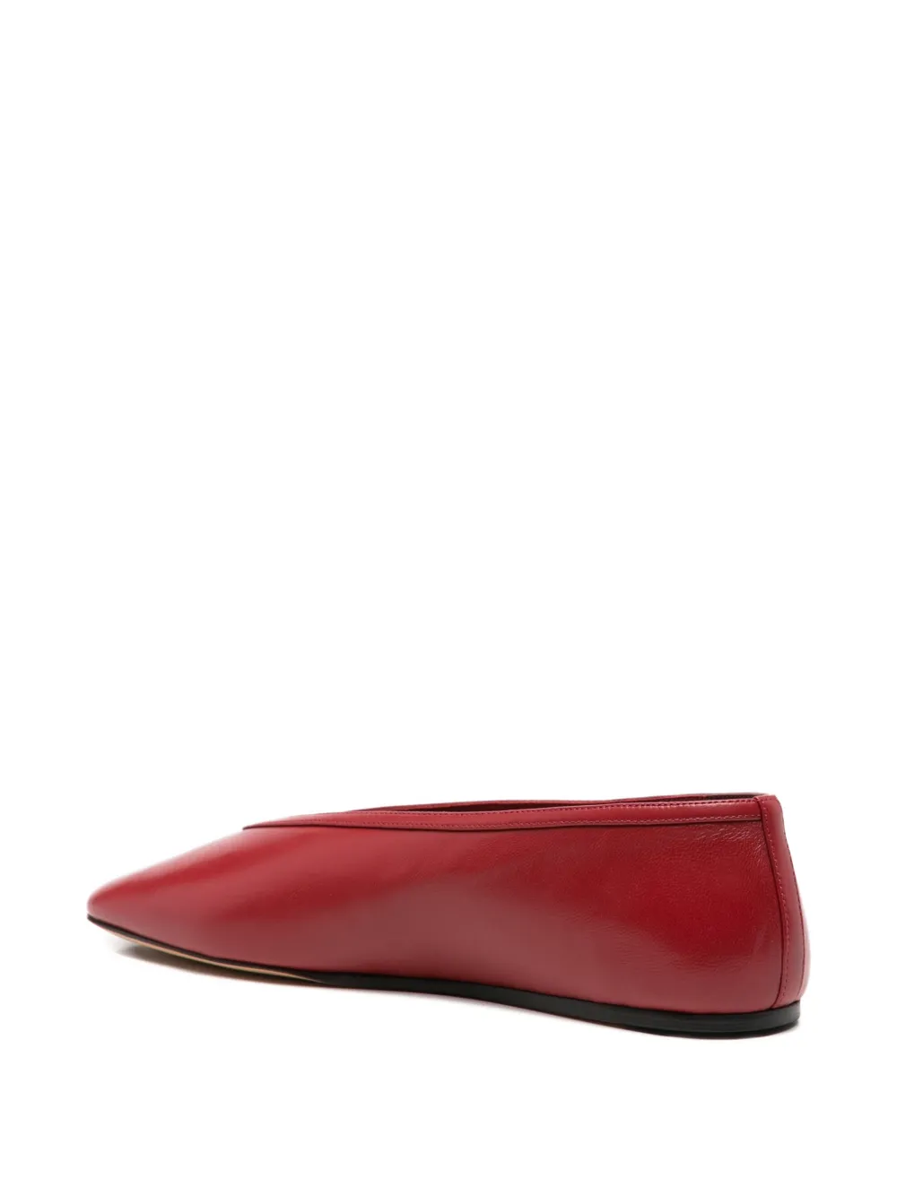 Le Monde Beryl Luna leather ballet flats Rood