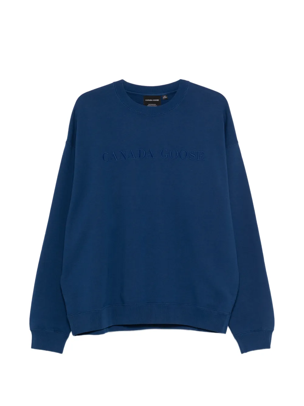 Canada Goose embroidery crew sweatshirt - Blu