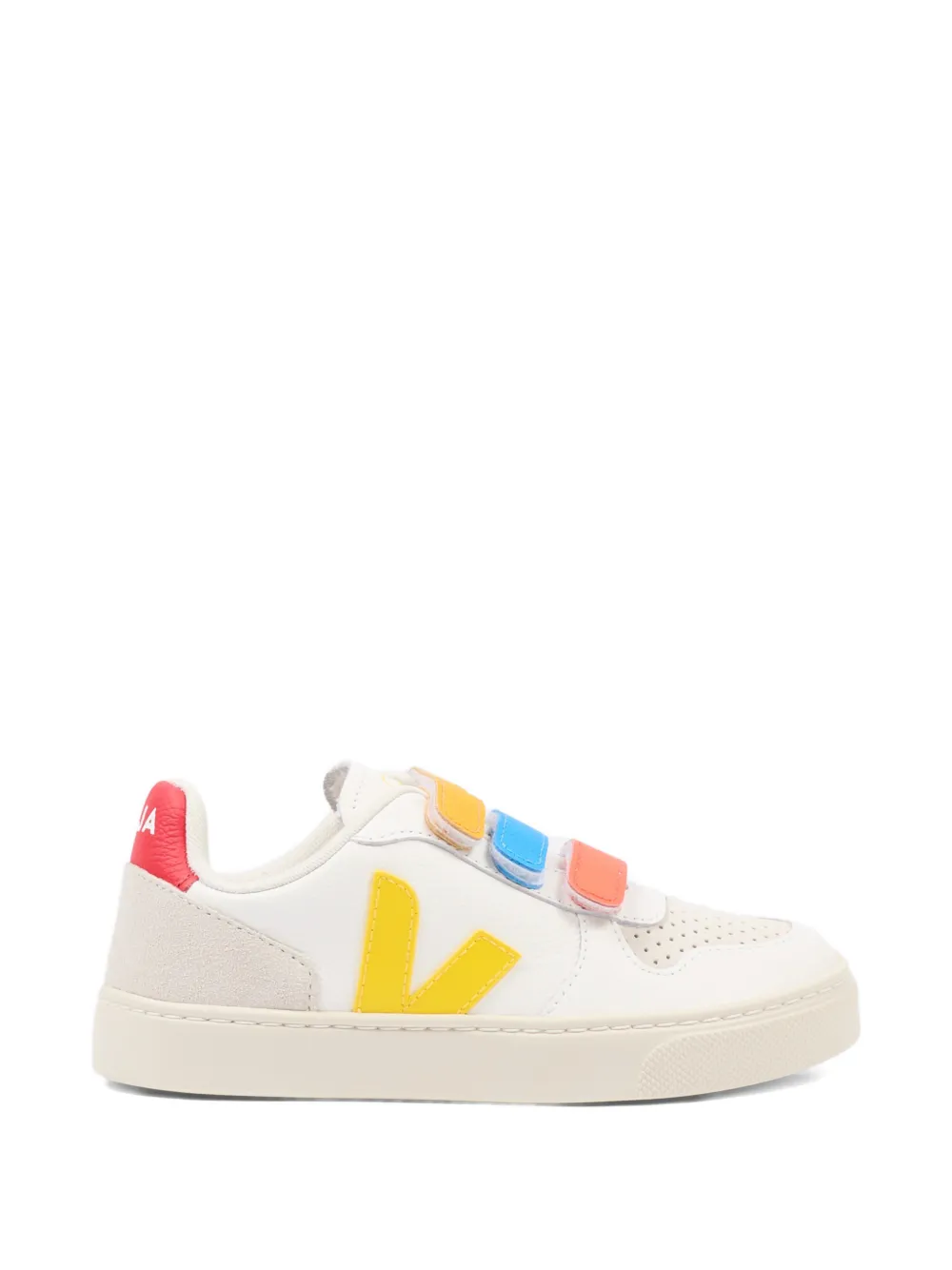 VEJA Kids low-top strap sneakers Wit