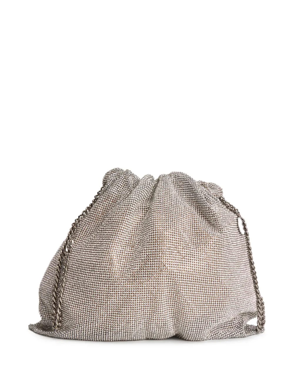 Rhinestone Chain Bucket Bag