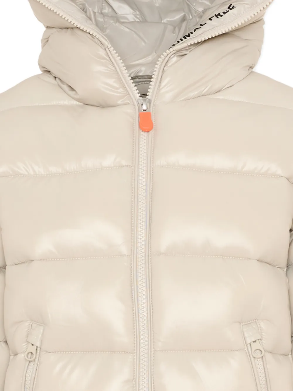  Save The Duck Kids Hooded Puffer Jacket - Neutrals 