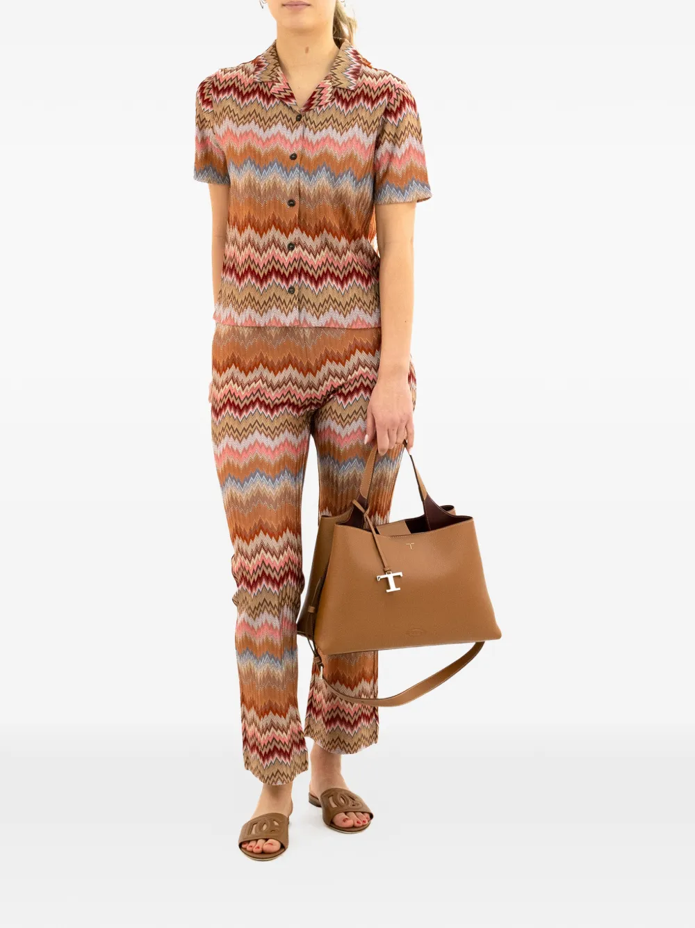 Missoni Chevron-patternerd Shirt - Orange 