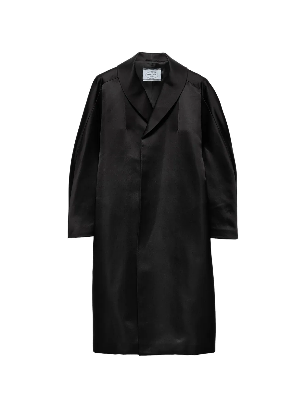 Prada Einreihiger Mantel - Schwarz