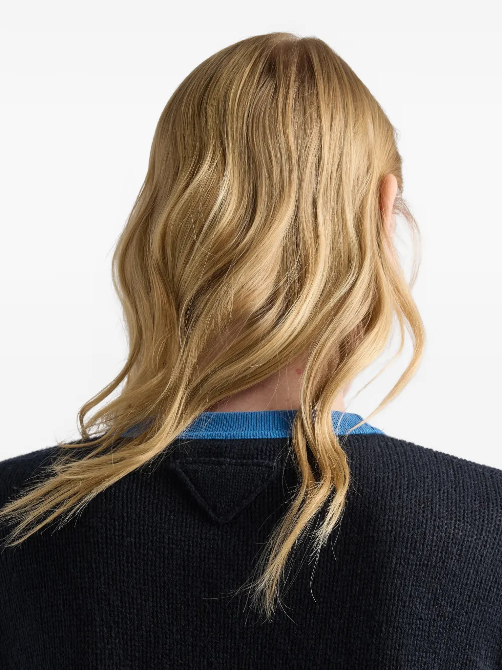 Prada Kasjmier trui met ronde hals Zwart