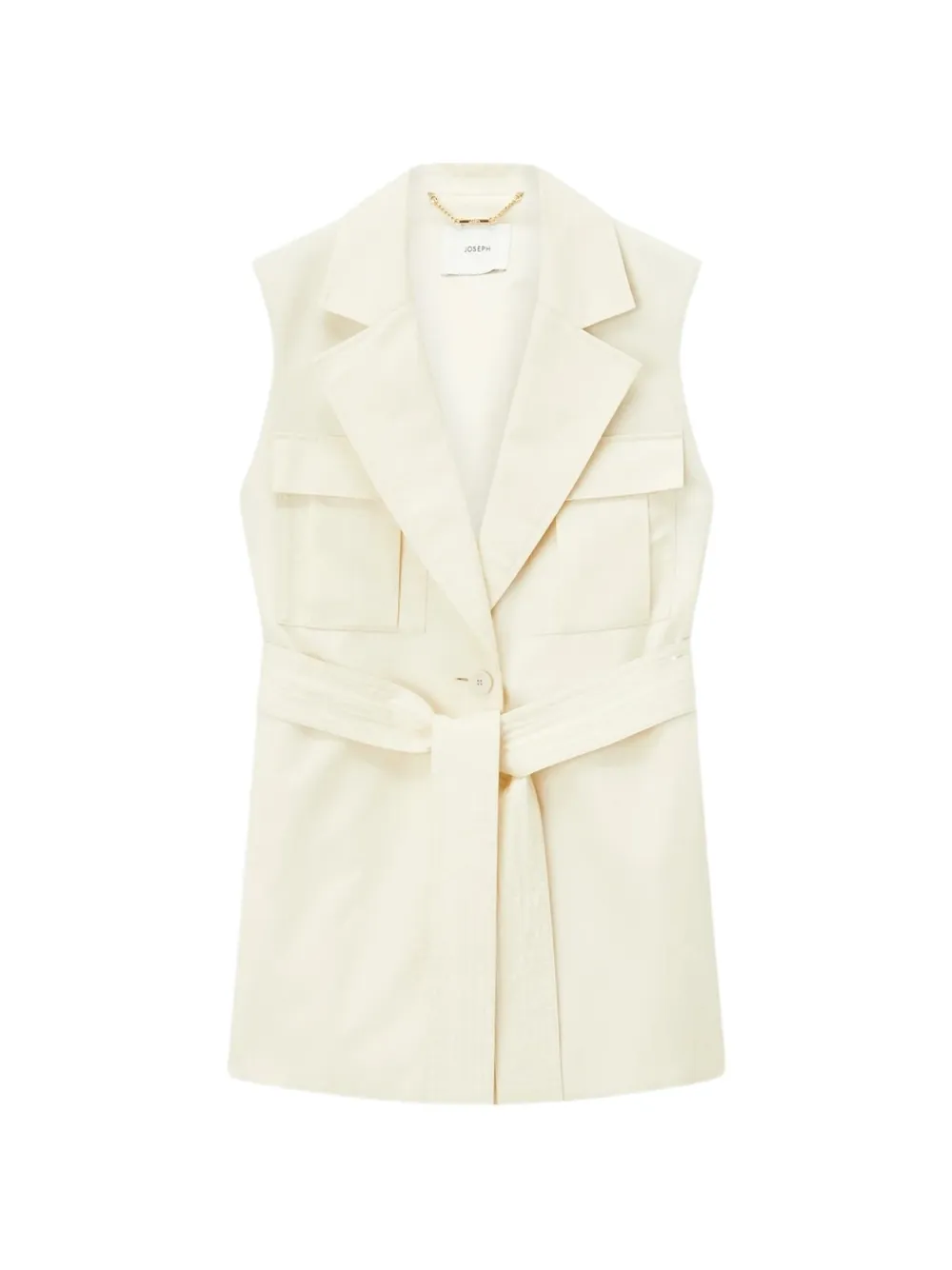 JOSEPH Diafa belted gilet - Neutrals