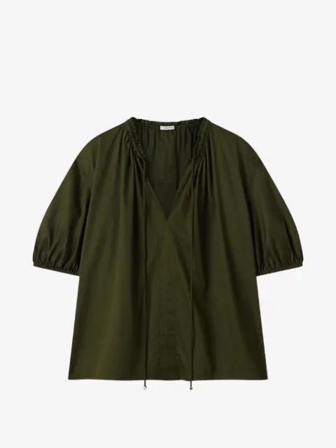 JOSEPH Nador ruffled V-neck top