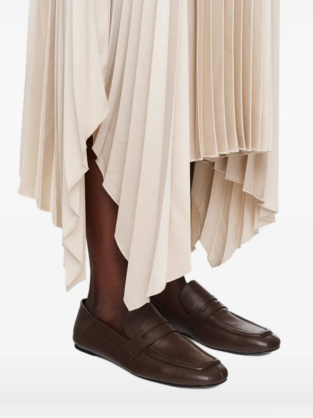 JOSEPH Ade geplooide midi-rok Beige