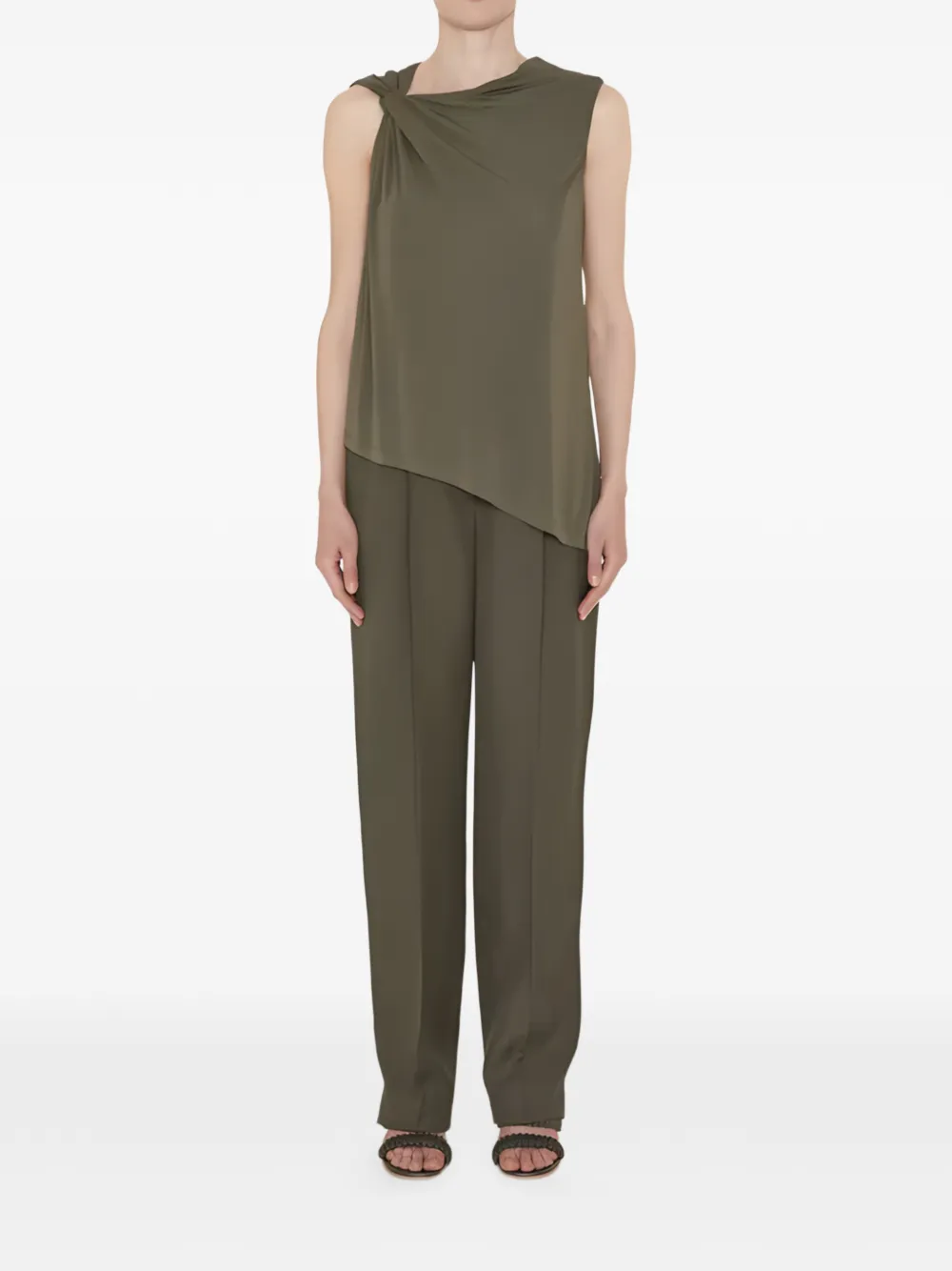  Joseph Fadila Knot-detail Sleeveless Top - Green 