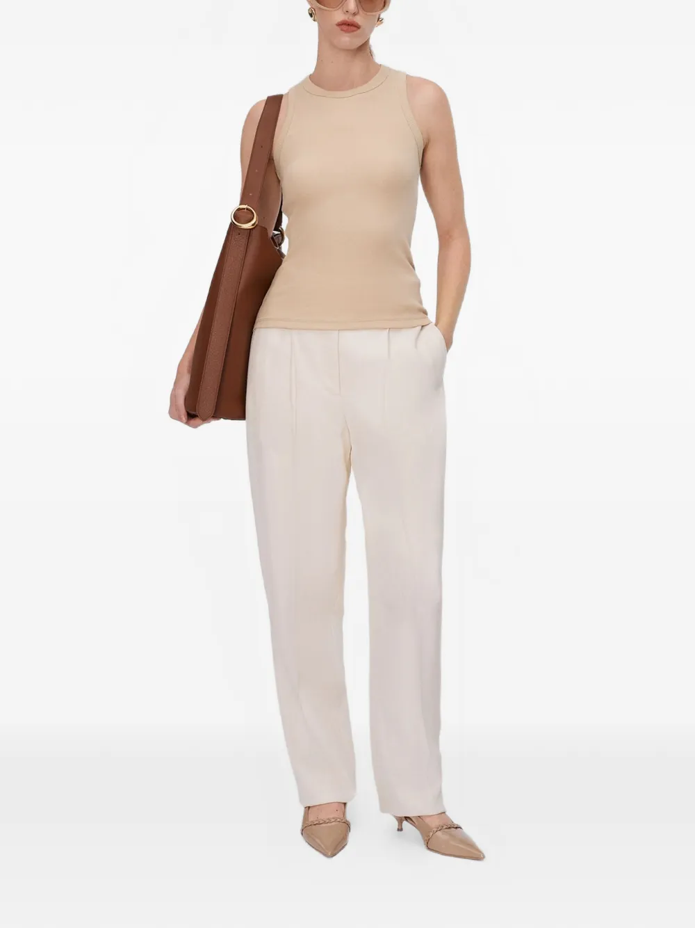  Joseph Ribbed Tank Top - Neutrals 