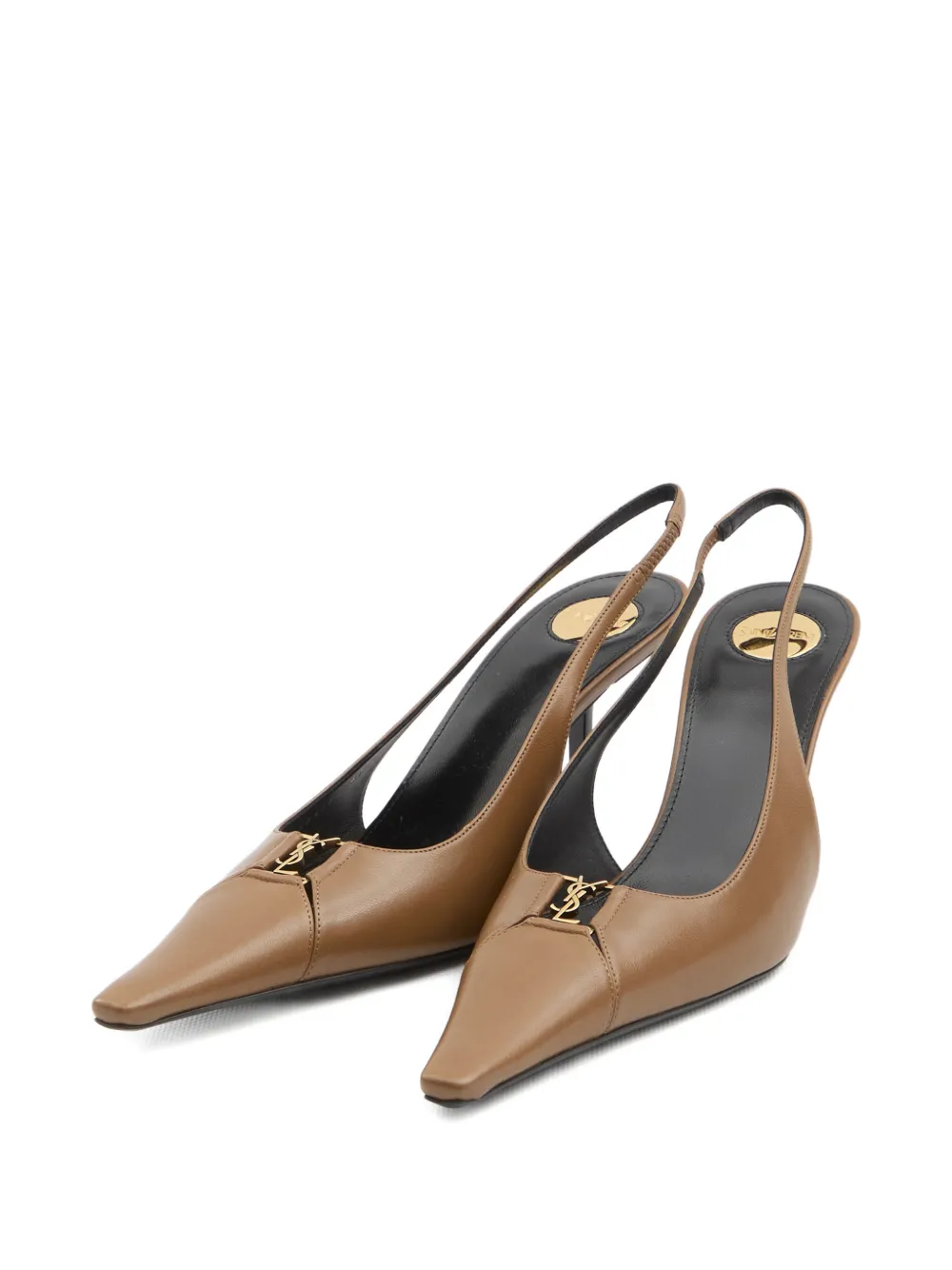 Saint Laurent Babylone Breteuil slingback pumps Bruin