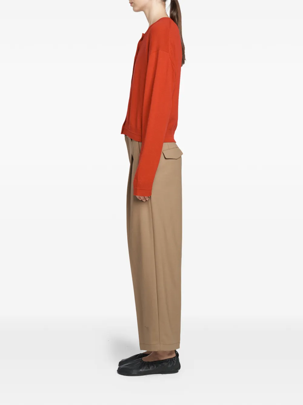  Maria Mcmanus Drop Shoulder Cardigan - Red 