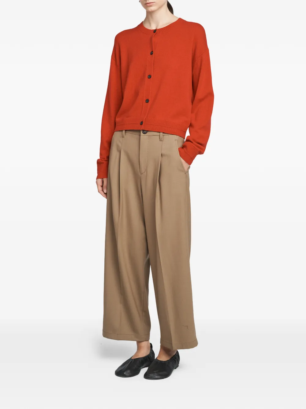  Maria Mcmanus Drop Shoulder Cardigan - Red 
