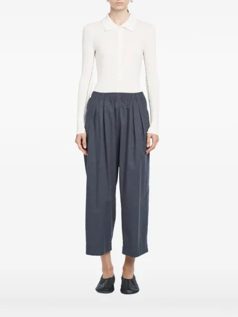 Maria McManus long-sleeve button polo top