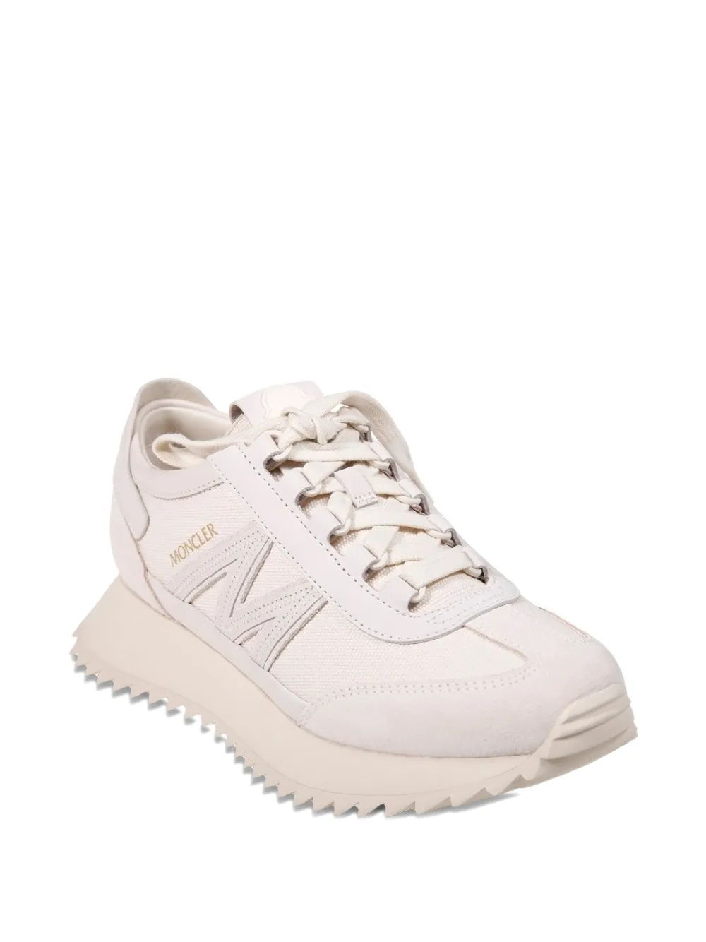 Moncler logo-appliqué platform sneakers Beige
