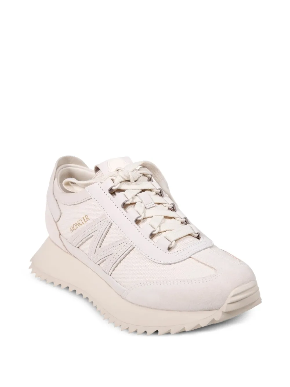  Moncler Logo-appliqué Platform Sneakers - Neutrals 