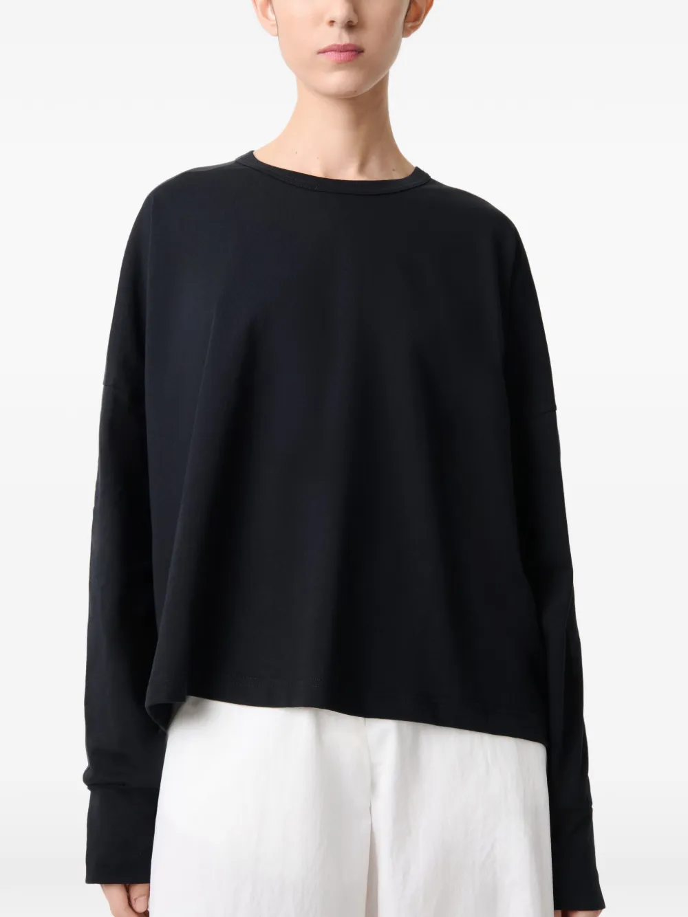 Studio Nicholson Loop T-shirt met lange mouwen Zwart