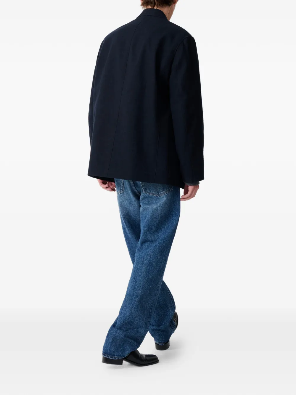 Studio Nicholson Conde blazer met opgestikte zak Blauw