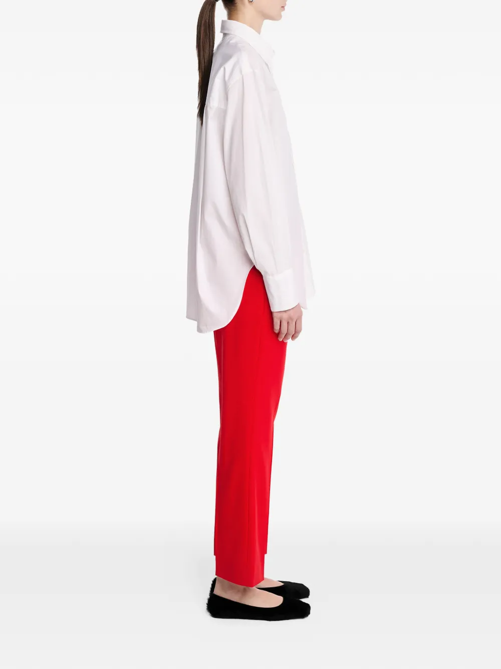  Maria Mcmanus High-waisted Pocket Trousers - White 