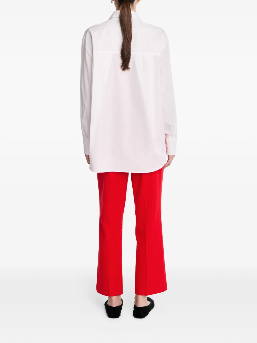 Maria McManus High-waist broek met zak Wit