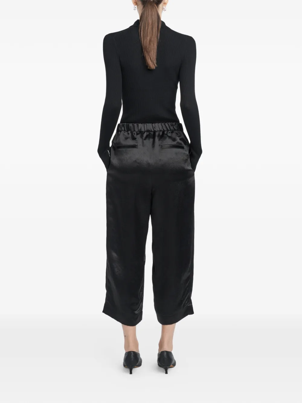  Maria Mcmanus Elasticted-waistband Trousers - Black 