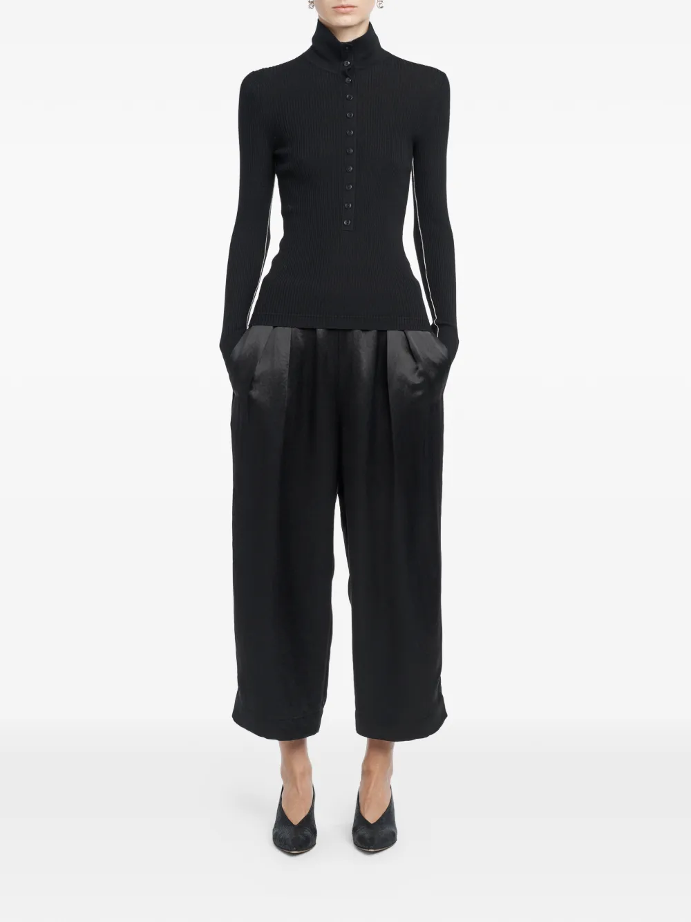  Maria Mcmanus Elasticted-waistband Trousers - Black 