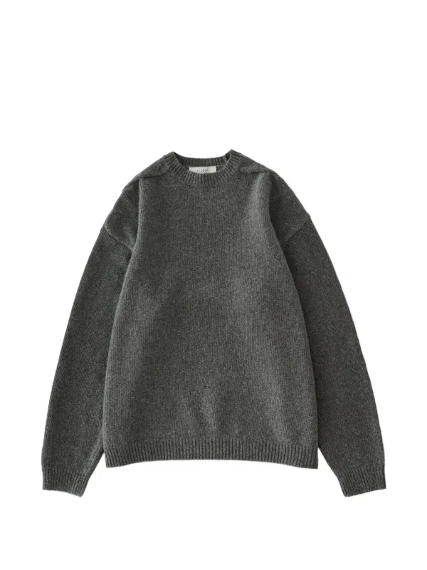 Studio Nicholson Hemyl Crew-neck Sweater in Grey