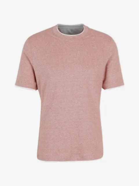 Brunello Cucinelli playera con cuello redondo