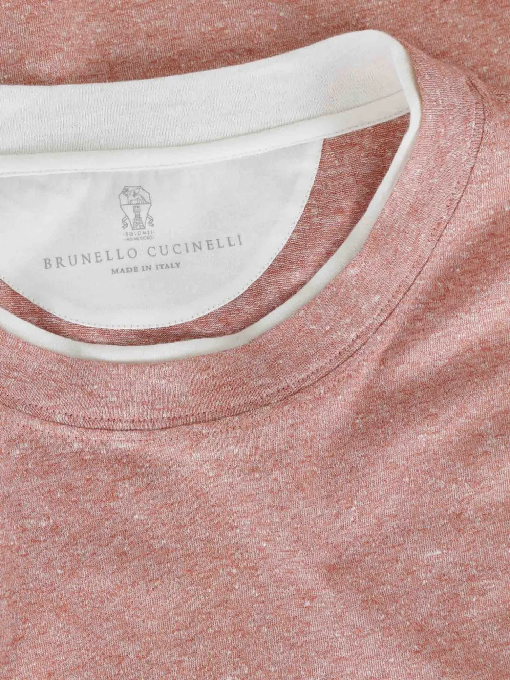 Brunello Cucinelli T-shirt met ronde hals Roze