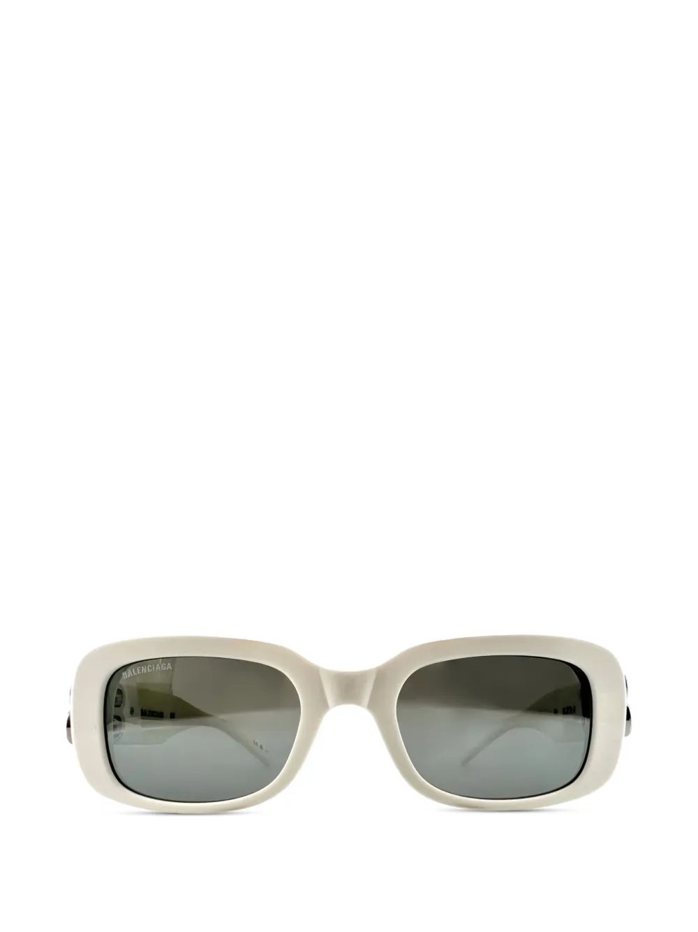 Balenciaga BB hinge sunglasses – White