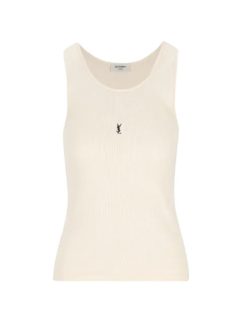 Saint Laurent CASSANDRE tank top in ribbed cotton jersey