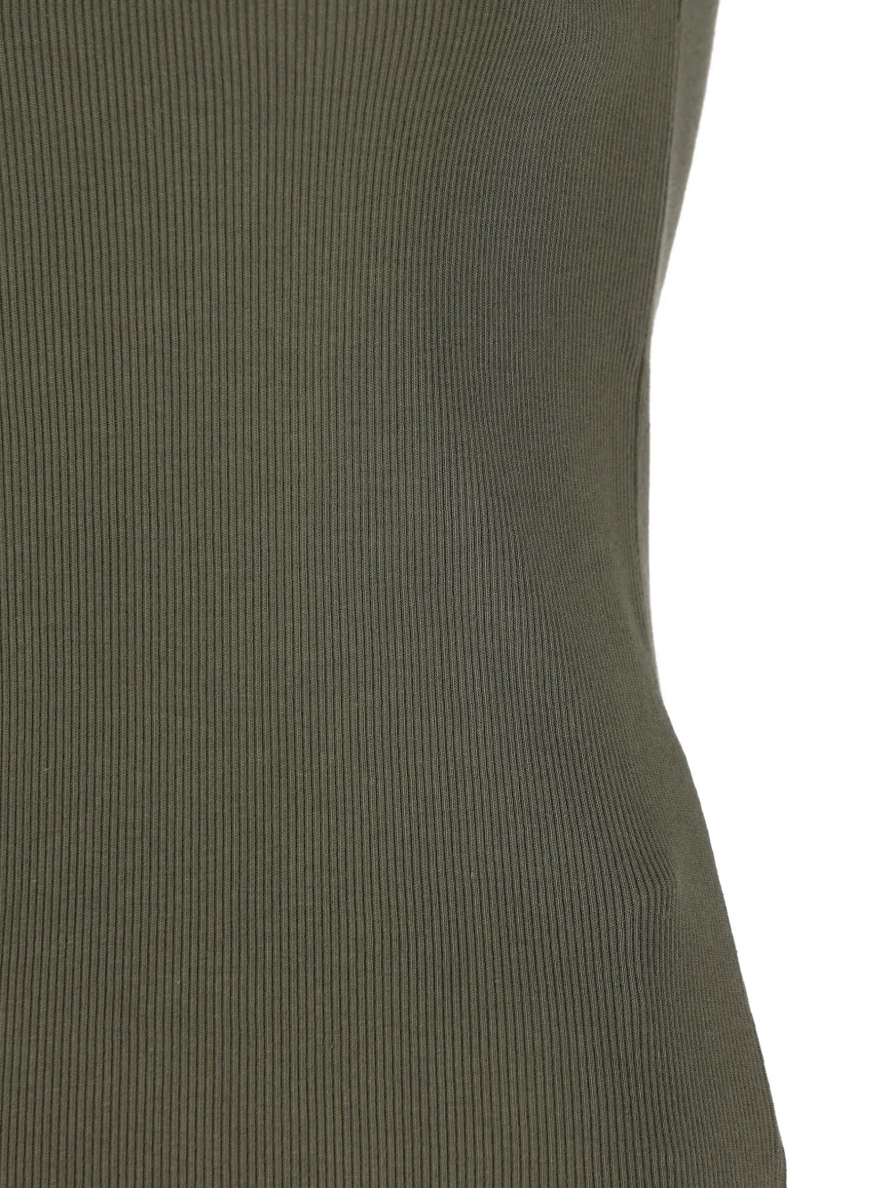 Saint Laurent Cassandre geribbelde katoenen jersey tanktop Groen