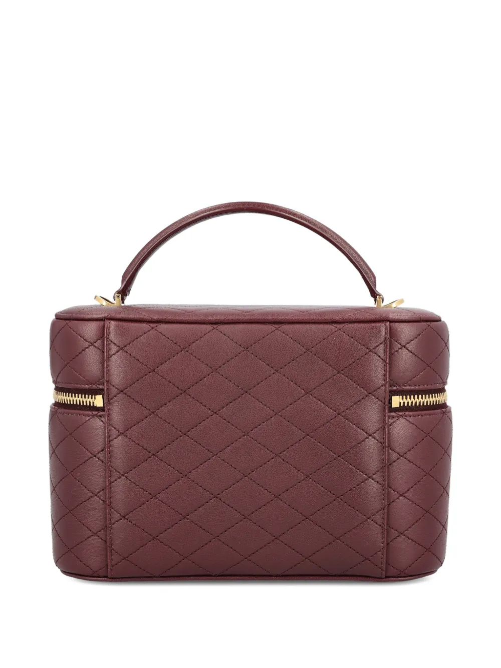  Saint Laurent Gaby Large Vanity Bag In Lambskin - Red 