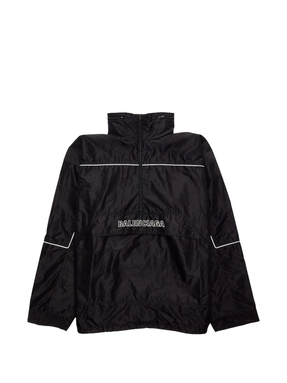 Balenciaga 80s Windbreaker mit Logo - Schwarz